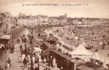 Cp , 85 , Les SABLES D'OLONNE , Le Remblai Et La Plage , Voyagée , Publicité : CINZANO - Pouzauges