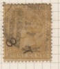 Ceylon Used 1872, 8c Orrange Yellow,   Crown CC. SG 124 - Ceylon (...-1947)