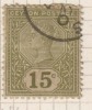 Ceylon Used 1886, 2 Scans, 15c Sage Green & Olive Green,  Wmk Crown CA, SG196 / 197 - Ceylan (...-1947)