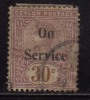 Ceylon Used 1895, Opt. 'On Service', 30c Bright Mauve And Chestnut - Ceylan (...-1947)