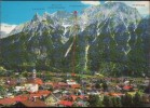 AK Mittenwald Gegen Karwendelgebirge, Gel 1976 - Mittenwald