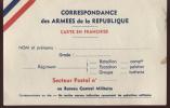 FRANCHISE MILITAIRE...1939/1945.............ECRITE   ..‹(•¿•)› - Briefe U. Dokumente