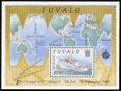 Tuvalu - 1989 - 1er Voyage  Bateau Nivaga II - BF Neufs ** // Mnh - Tuvalu