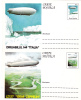 ZEPPELIN LZ127, AROUND THE WORLD, "ITALY", 1995, CARD STATIONERY, ENTIER POSTALE, UNUSED, ROMANIA - Zeppeline