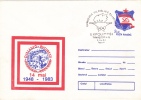 DINAMO BUCHAREST SPORTS CLUB, 1983, COVER STATIONERY, ENTIER POSTALE, OBLITERATION CONCORDANTE, ROMANIA - Famous Clubs
