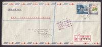 Trinidad & Tobago Airmail Registered Recommandée Einschreiben TRINIDAD 1967 Cover MONROVIA, USA (2 Scans) - Trinité & Tobago (1962-...)