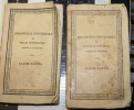 ORAZIONI DI CICERONE, 2 LIBRETTI EDIZIONE 1828 - Libros Antiguos Y De Colección