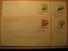 Flora 1982 Rosa Rose ... Beijing 1983 Cancel Set Of 10 Postal Stationery Cover CHINA CHINE - Buste