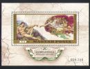 Magyar Posta Hungary 1975 Michelangelo Art Painting Adam Teremtese Sistina M.Buonarroti Michel BL 110 SC #2362 - Unused Stamps