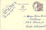 Carte Postale 90c - Oblitération Houdeng 27-11-50 - Postcards 1934-1951