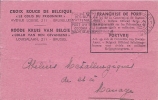 Croix Rouge De Belgique - Le Colis Du Prisonnier - Accusé De Reception D´un Colis N° 528139 - WW II (Covers & Documents)