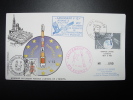 LANCEMENT ARIANE KOUROU SATELLITES COSMOS 1985 TAXE CONSEIL DE L´EUROPE EUROPA PARLAMENT NUMEROTE TIRAGE LIMITE 700 Ex. - Storia Postale