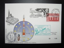 CP CITE DE L´ESPACE LES MUREAUX  ORBITE SATELLITES COSMOS 1985 TAXE CONSEIL DE L´EUROPE  NUMEROTE TIRAGE LIMITE 500 Ex. - Storia Postale