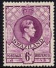 Swaziland - 1938-1954 KGVI 6d P13½x13 (*) # SG 34 - Swaziland (...-1967)