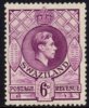 Swaziland - 1938-1954 KGVI 6d P13½x13 (*) # SG 34 - Swasiland (...-1967)