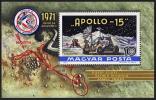 Magyar Posta Hungary 1971 -  Apollo 15 Moon Mission Space Map Stamp RARE Collection MNH Michel Bl.87A Scott C315 - Ungebraucht