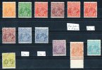 Australia 1926-30 King George V Small Multiple Watermark P13.5 Set Mostly MLH  SG 94-104 - Neufs