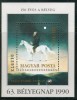 Magyar Posta Hungary 1990 - 63rd Stamp Day White Horse 150 Eves A Belyeg Szasz Endre Tegnap ART MNH SG#MS4000 M/S #A2848 - Sammlungen