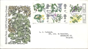 FDC - Britsh Flora - 1952-1971 Dezimalausgaben (Vorläufer)