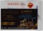 Exhibition Center Building,CN08 Macau International Jewelry & Watch Fair Invitational Ticket Advert Pre-stamped Card - Horlogerie