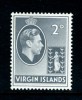 BRITISH VIRGIN ISLANDS - 1943 TWO PENCE ORDINARY PAPER FINE MNH ** - British Virgin Islands