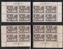 Canada 1950 Corner Blocks, Mint No Hinge (see Desc), Sc# 301, Plate# 2 UL,UR Pl#1 LL, LR - Neufs