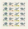 E-TR 18 - HONGRIE PA 296/299 Neufs** Se Tenant En Feuillet De 5 Bandes, Parachutiste, Hélicoptère, Avion Et Luna 12 - Unused Stamps