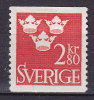 Sweden 1967 Mi. 572      2.80 Kr Drei Kronoen MH* - Ongebruikt