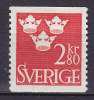 Sweden 1967 Mi. 572      2.80 Kr Drei Kronoen MH* - Neufs