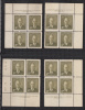 Canada 1951 Corner Blocks, Mint No Hinge (see Desc), Sc# 305-306 (306 Plate#6, 307 Pl#12) - Ungebraucht