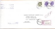 Lettre De Banque, Recommandée De Wroclaw (PL) à Bruxelles (B) - Storia Postale