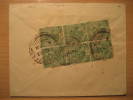 Pernukonda 1923 To Nurnberg Germany Block Of 6 Stamp On Cover INDIA Inde Indien GB UK British Colony - 1911-35  George V