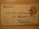 Calcutta 1892 To London GB UK Overprinted Postal Stationery Cover British INDIA Inde Indien GB UK - 1882-1901 Keizerrijk