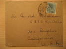 Pallikonda 1954 To Los Angeles California USA Stamp On Book Post Cover INDIA Inde Indien - Covers & Documents