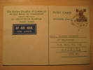 Mount Road Madras 1948 To Carrara Italy Italia Chamber Of Commerce Stamp On Air Mail Card INDIA Inde Indien British - Brieven En Documenten