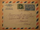 Bangalore 1967 To Madrid Spain Stamp On Aerogramme Aerogram Air Mail INDIA Inde Indien - Aerogramas