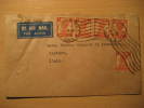 Calcutta 1948 To Carrara Italy Italia 5 Stamp On Air Mail Cover INDIA Inde Indien - Lettres & Documents