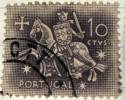 Portugal 1953 Medieval Knight 10c - Used - Used Stamps