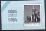 Denmark 2012 Block 47  8.00 Kr Block Miniature Sheet Queen Königin Margrethe 40 Years Reign MNH** - Ungebraucht