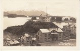 Sitka AK Alaska,View Of Town, Buildings Architecture, 'The Photo Shop Studio, On C1920s/40s Vintage Real Photo Postcard - Sitka