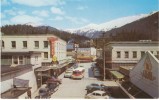 Ketchikan AK Alaska, Main Street Scene, Autos Bus, Ingersoll Hotel, On C1940s/50s Vintage Postcard - Otros & Sin Clasificación