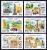 Russia 2004 Russian Regions Sightseeing View Geography Places Moscow Oblast Lipetsk Stamps MNH Michel 1136-1141 - Verzamelingen
