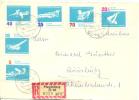 1962 Schwimm-EM Leipzig Mi 907-12/ Sc 621-5;B92 / YT 620-5 Auf Brief/lettre/on Letter - Briefe U. Dokumente