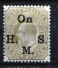 Br.INDIA SERVICE  KEVII   4 A     MH - 1902-11 King Edward VII