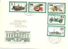 1977 Verkehrsmuseum Dresden Mi 2254-8/ Sc 1843-7 / YT 1926-30 FDC - Lettres & Documents