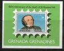 Grenada Grenadines 1979 Sir Rowland Hill Stamp On Stamp Sc 332 M/s MNH # 3211 - Rowland Hill