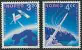 Norway Norge Norwegen 1991 Mi 1062 /3 ** Satellite Transmitting To Tromso + Rocket Leaving Andoya - Europe In Space - Unused Stamps