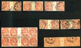 Frankreich Type Blanc Mi.N°88/Maury N°109 Kleines Lot Mit Millésimes, Dabei 5 Paare. 1 8er Block  = 1 X Mille 5 Und Ein - 1900-29 Blanc