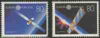Portugal 1991 Mi 1862 /3 YT 1840 /1 ** "EUTELSAT II" + "Olympus I" - Europa In Space / Weltraumfahrt - Nuevos