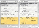 Boarding Pass - Brussels-Frankfurt-Hong Kong - LH4305/LH730 - 08JUN1997 - Cartes D'embarquement